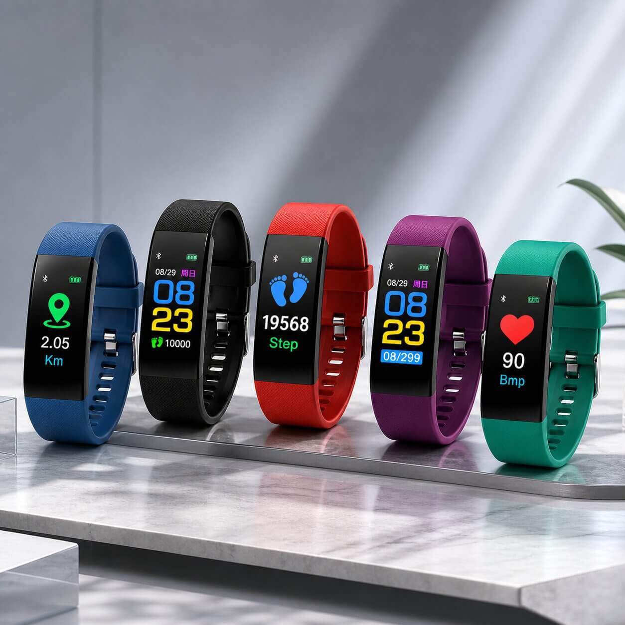 Smartwatch dla Umaów z Funkcjami Zdrowotna | Zegarek Fitness Tracker z Dużym Wyświetlaczem | HerzWacht