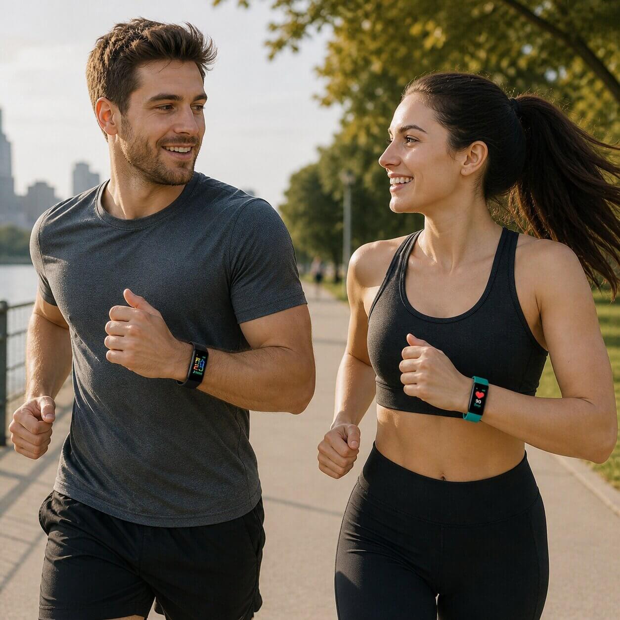 Smartwatch dla Umaów z Funkcjami Zdrowotna | Zegarek Fitness Tracker z Dużym Wyświetlaczem | HerzWacht