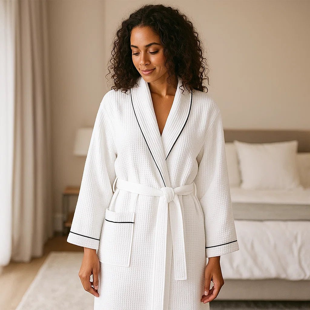 SereniLuxe – Kaptur z Waflowego Kotonu z Luksusowym Komfortem - vivano - warszawa