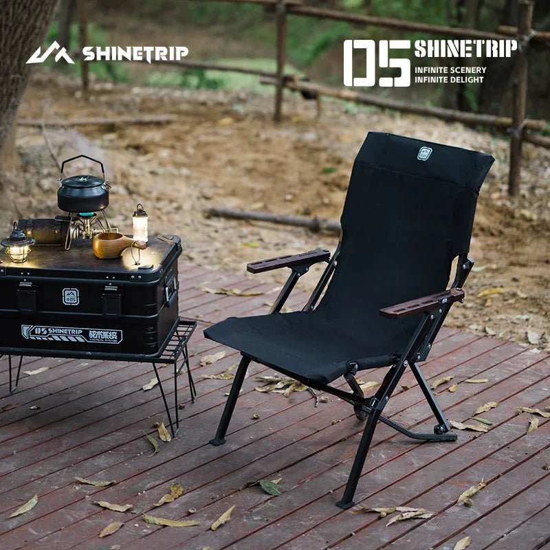 ShineTrip Krzesło Kermit - Komfortowe Składane Krzesło na Kemping - vivano - warszawa