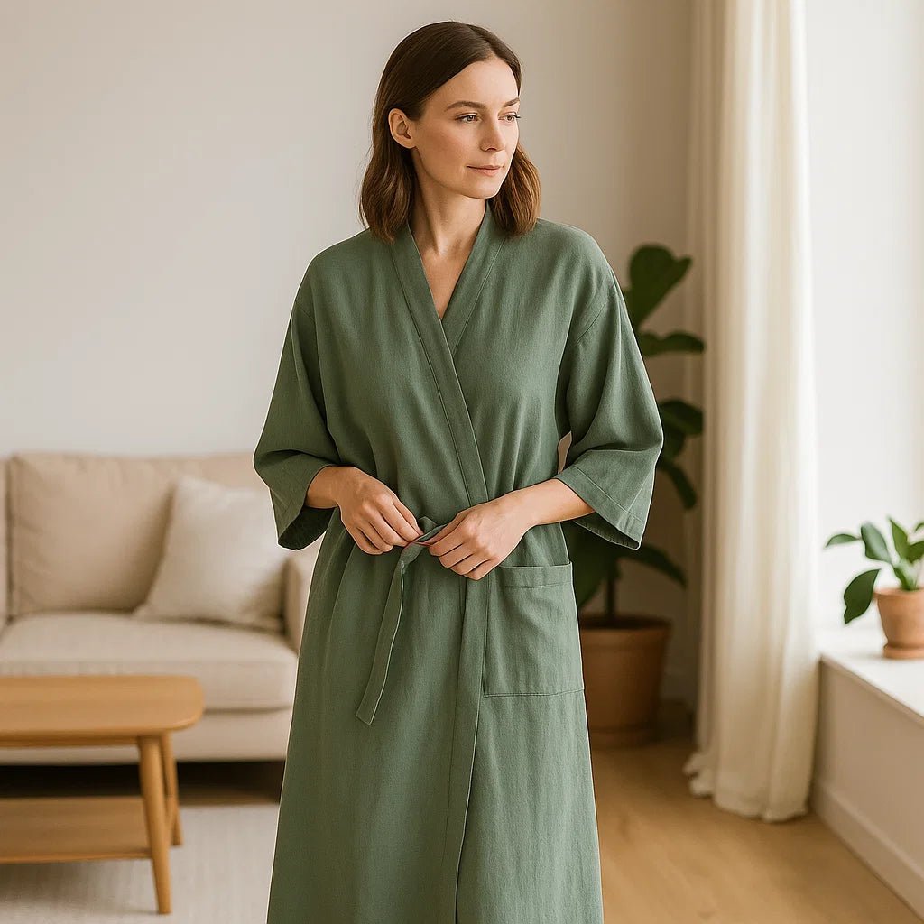 SilvaLoom – Naturalny i Elegancki Szlafrok Kimono z Ponadczasowym Boho Designem - vivano - warszawa