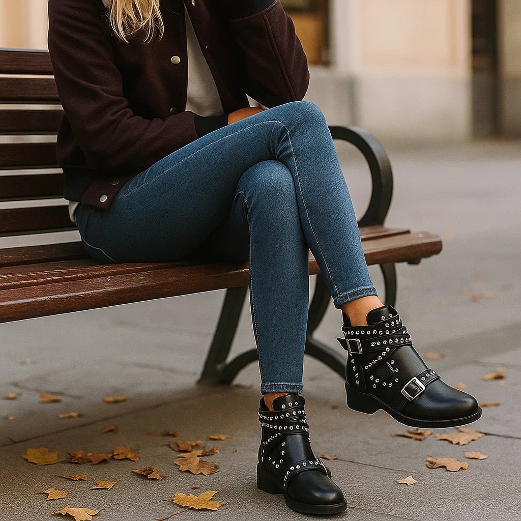 Stilla – Damskie Botki Biker - vivano - warszawa