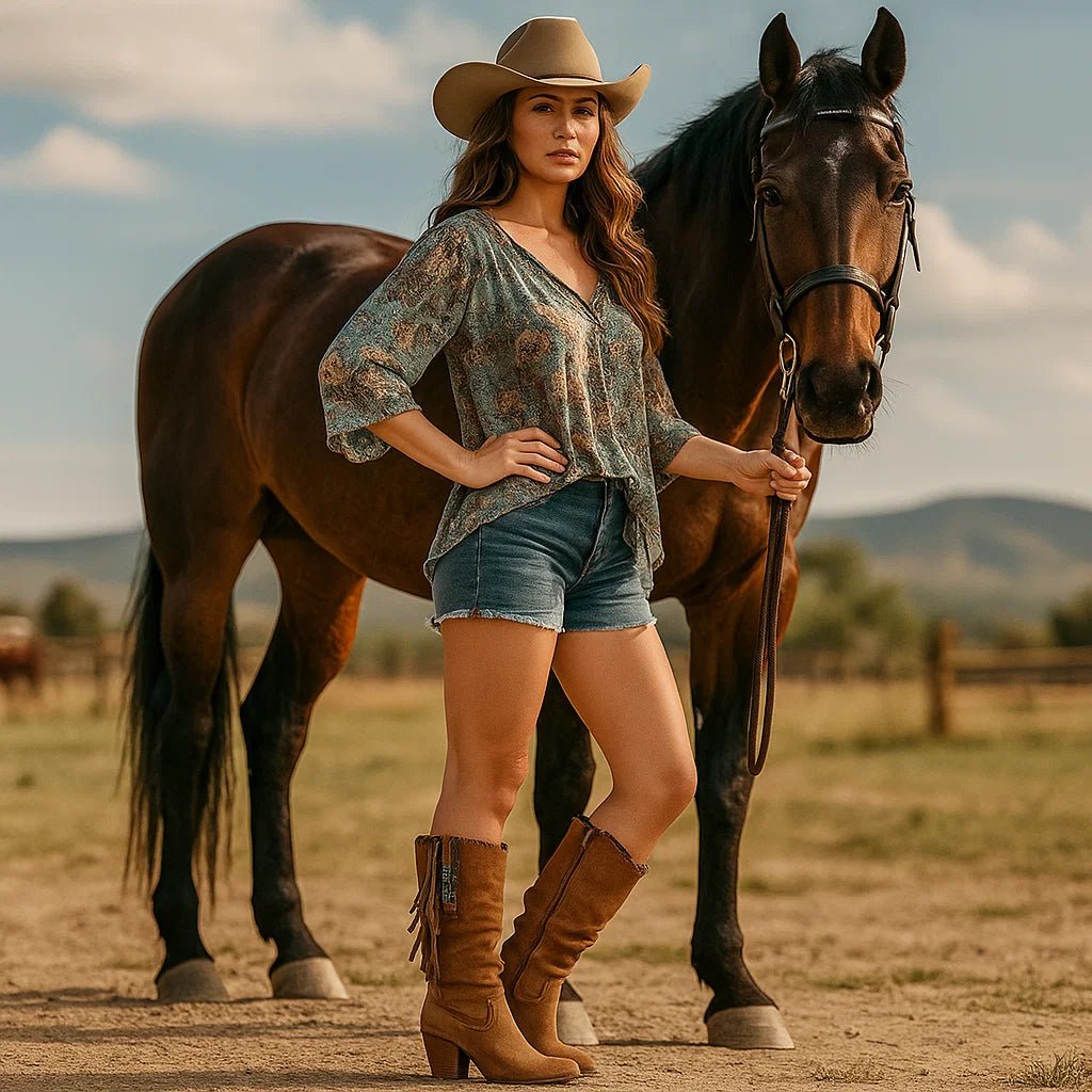 Stilla - Prawdziwe Skórzane Kowbojki - Wytrzymałe - Stylowe - vivano - warszawa