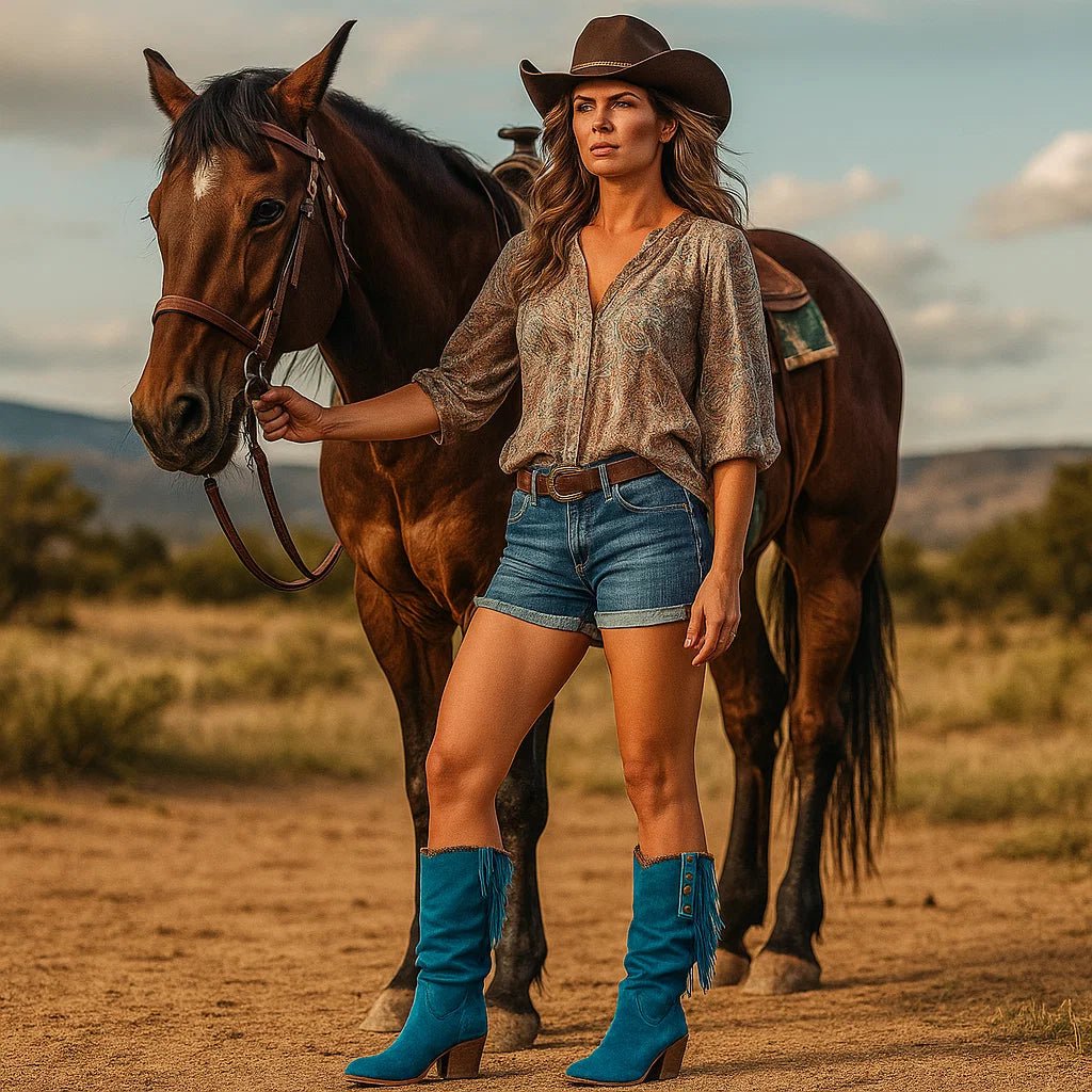 Stilla - Prawdziwe Skórzane Kowbojki - Wytrzymałe - Stylowe - vivano - warszawa