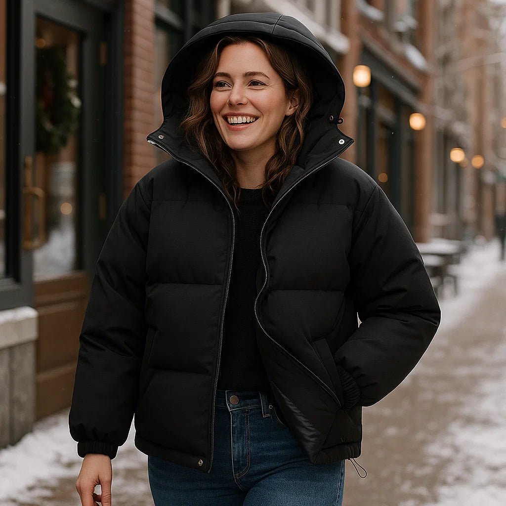 Stilla Varm Hættejakke - Klassisk Design - Komfort og Stil - vivano - warszawa