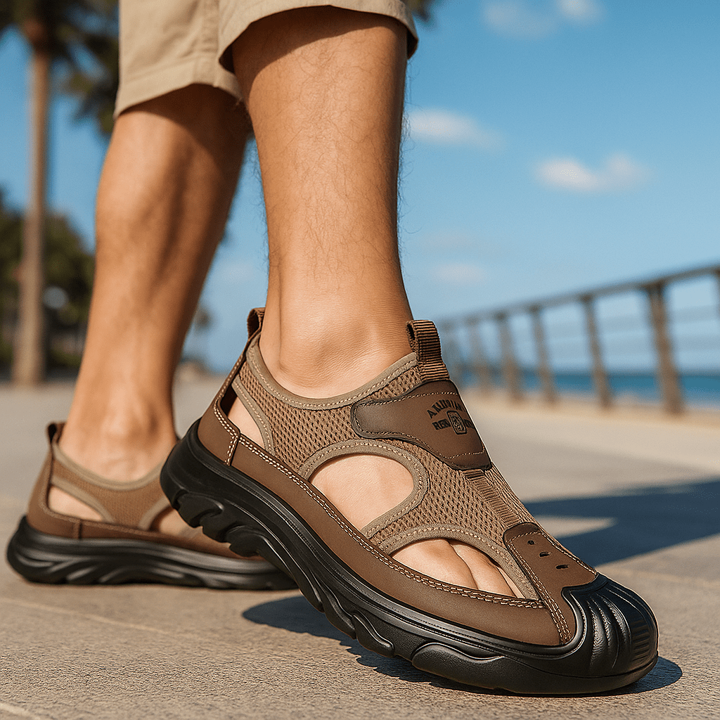 Stylowe męskie sandały Walther – oddychające i lekkie - vivano - warszawa