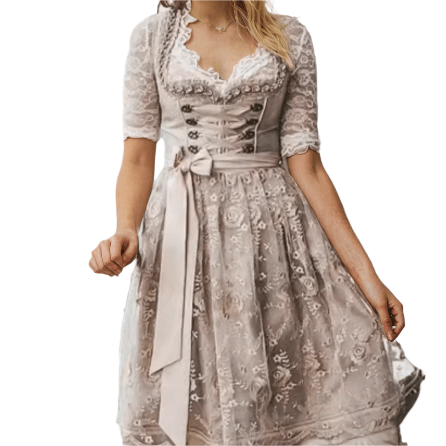 Sukienka Dirndl dla kobiet - Lekki materiał - Idealna na Oktoberfest - vivano - warszawa