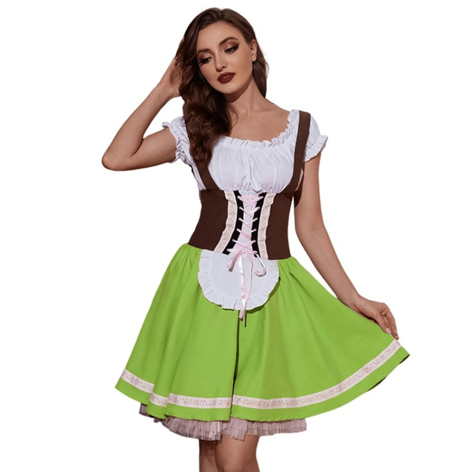 Sukienka Dirndl dla kobiet - Wysokiej jakości materiały - Klasyczna moda Oktoberfest - vivano - warszawa