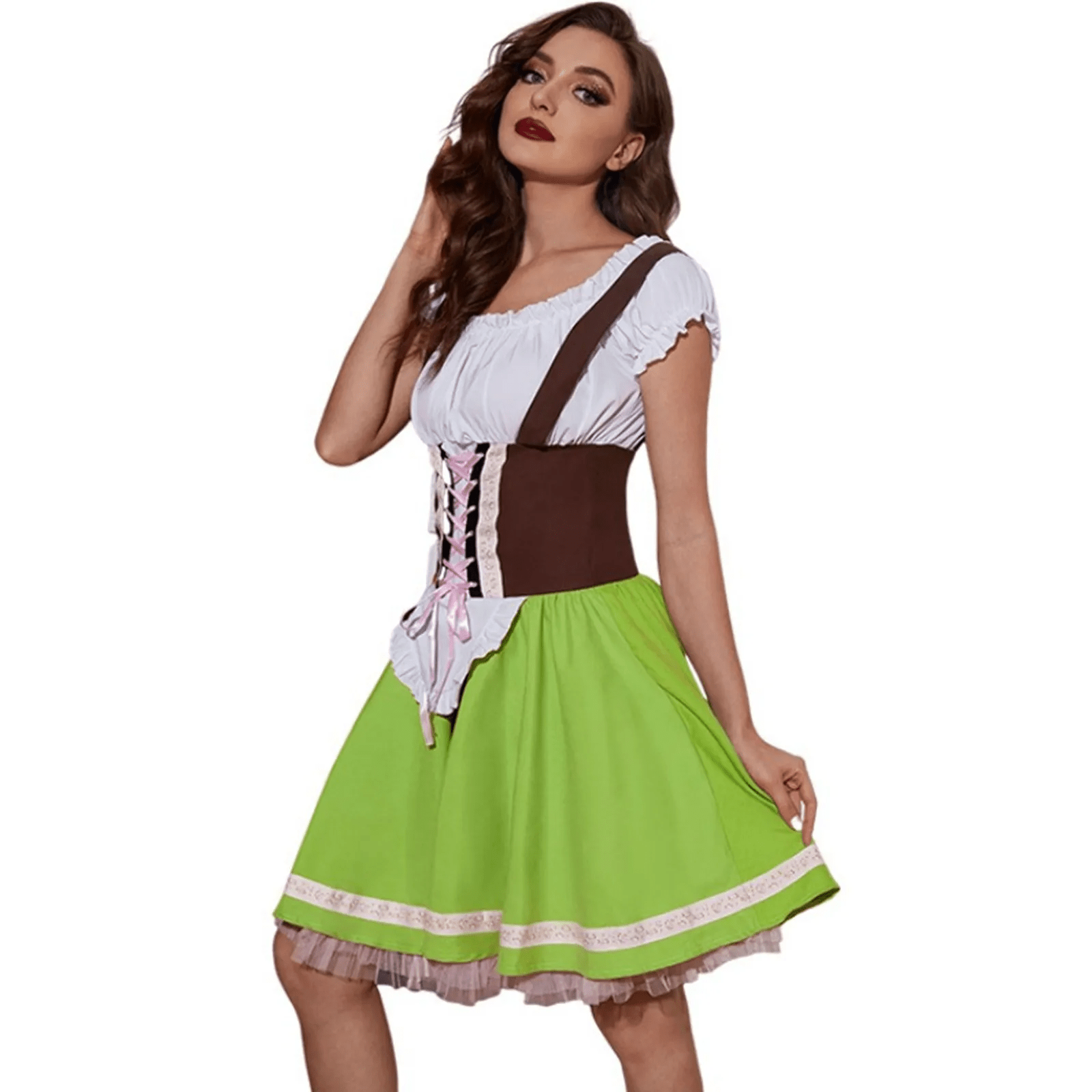 Sukienka Dirndl dla kobiet - Wysokiej jakości materiały - Klasyczna moda Oktoberfest - vivano - warszawa