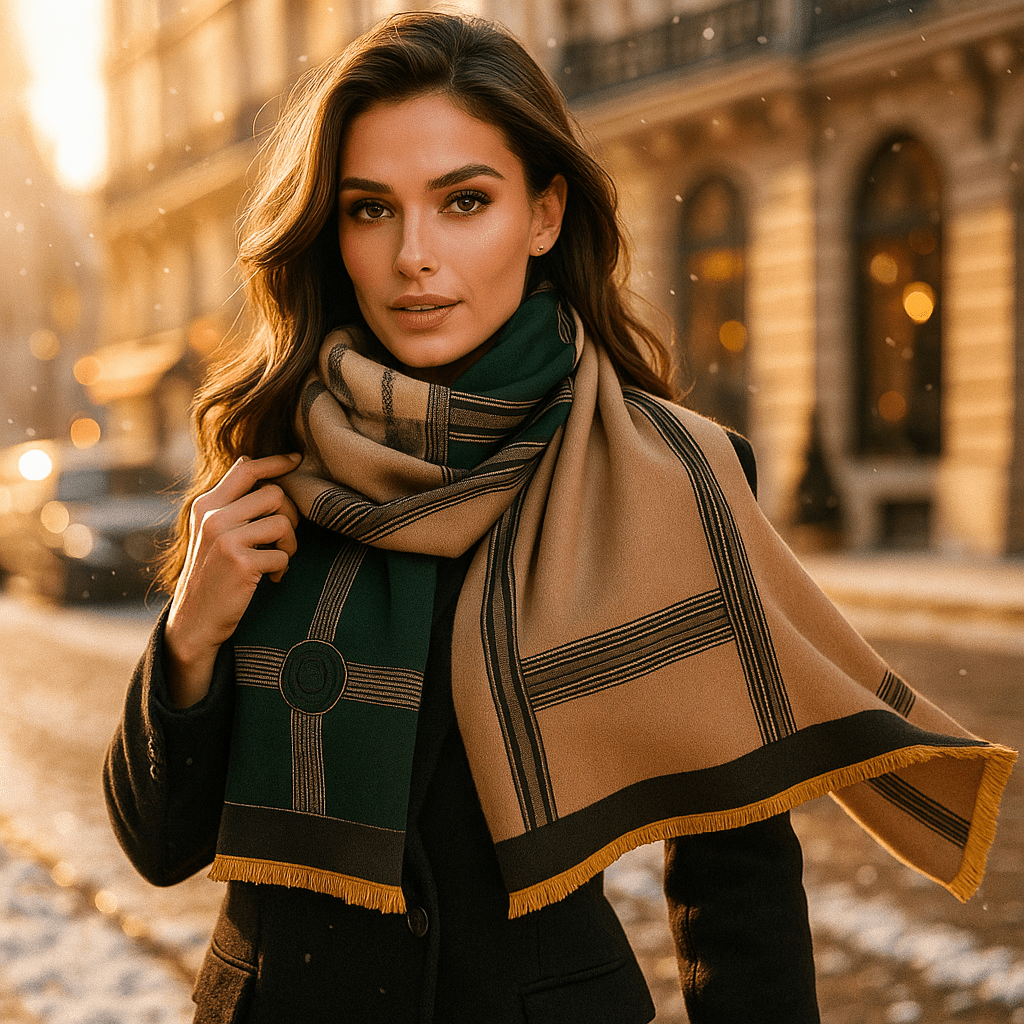 Szalik Kaszmirowy Ruby – Elegancki, Ciepły i Luksusowy