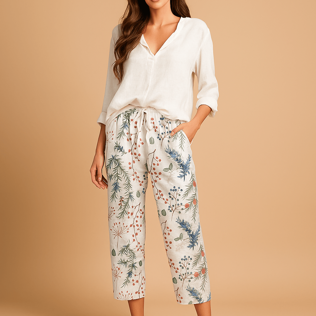 Unikalne Spodnie z Przyciskiem - Komfort - Styl - Luo - vivano - warszawa