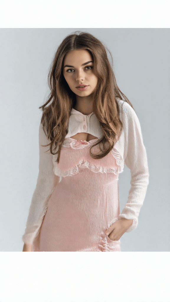 Urocza Sukienka z Długim Rękawem i Koronkowymi Detalami - vivano - warszawa