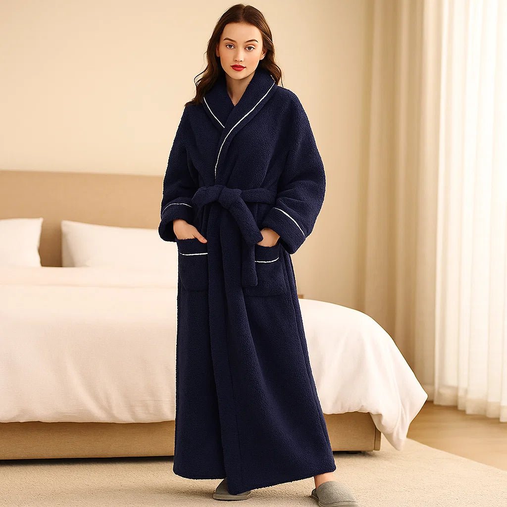 VeluLuxe – Elegancki Szlafrok Flanelowy z Najwyższym Komfortem - vivano - warszawa