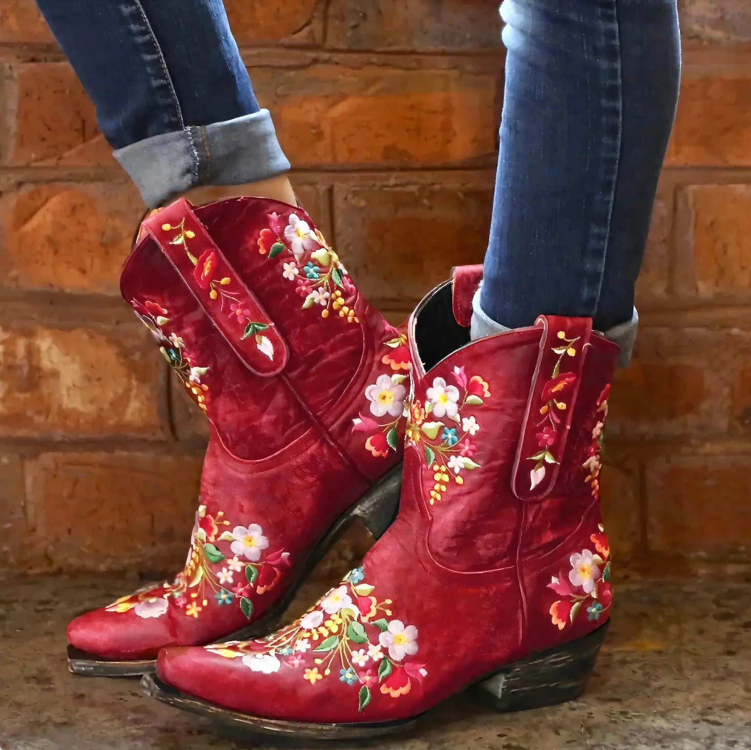Vintage Cowgirl Botki Odporne na Warunki Atmosferyczne - vivano - warszawa