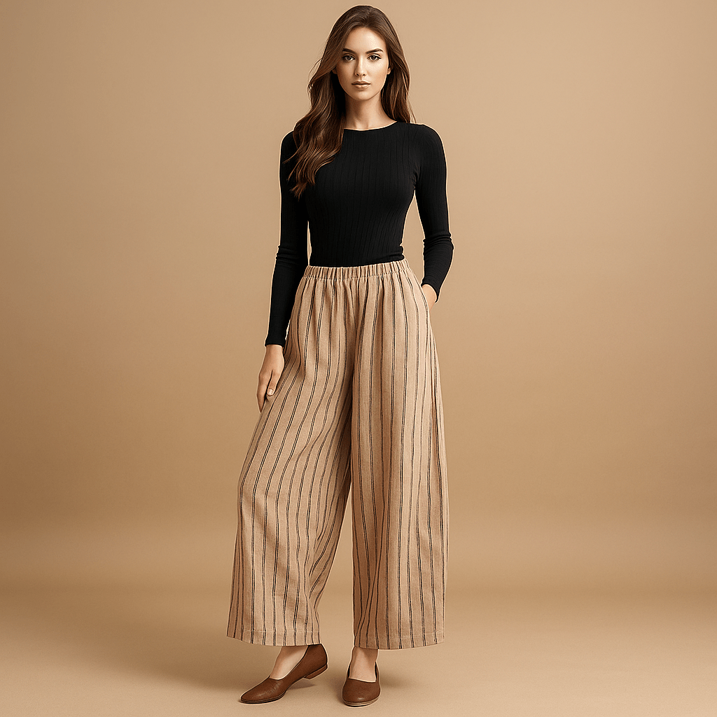 Vintage Hørbukser - Komfortowe - Ponadczasowe - Naturalne Materiały - vivano - warszawa