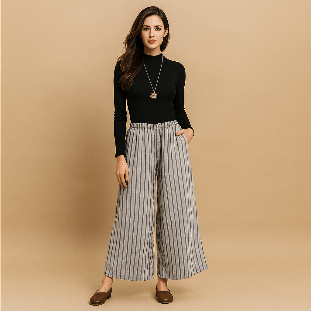 Vintage Hørbukser - Komfortowe - Ponadczasowe - Naturalne Materiały - vivano - warszawa