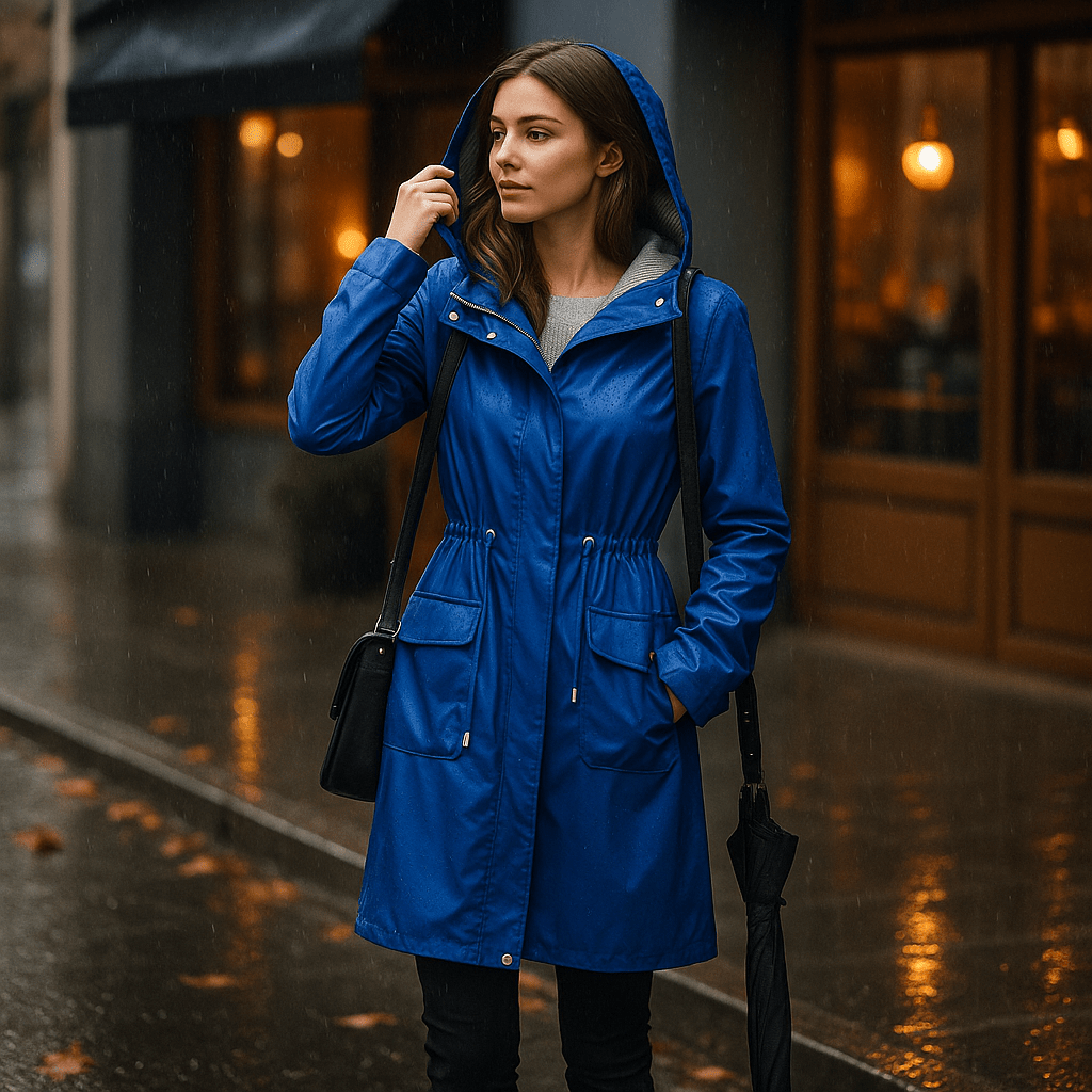 Wodoodporny Trench Coat Damski do Kolan - vivano - warszawa