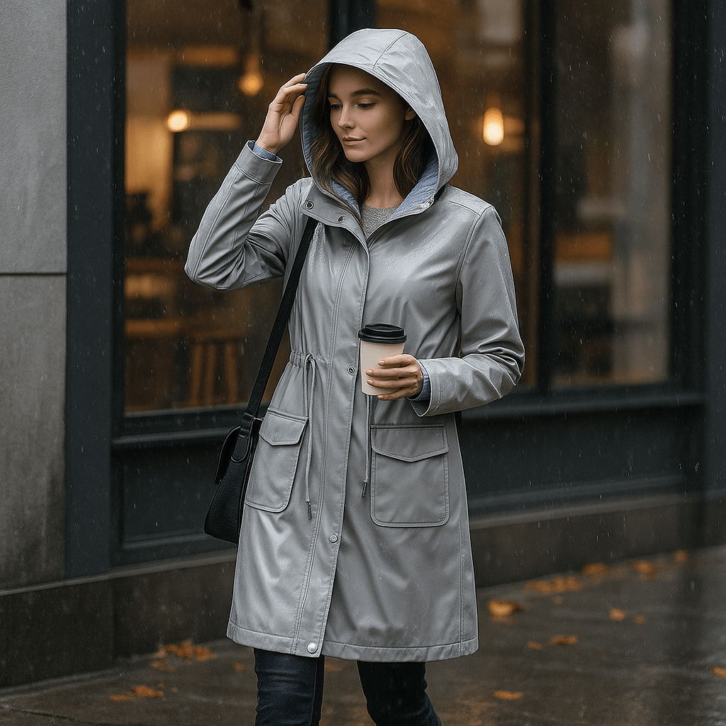 Wodoodporny Trench Coat Damski do Kolan - vivano - warszawa