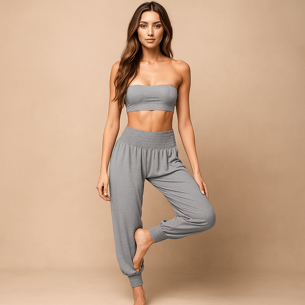 Wygodne Spodnie Haremowe - Elastyczny Pas - Przewiewne Mankiety - vivano - warszawa